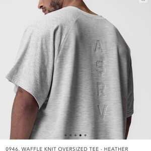 ASRV Light Gray Waffle Knit Tee